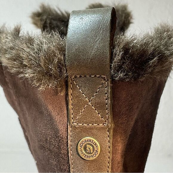 THE NORTH FACE Womens Abby IV Waterproof Suede Leather Boots US 6 Brown/Fuschia - Picture 16 of 16